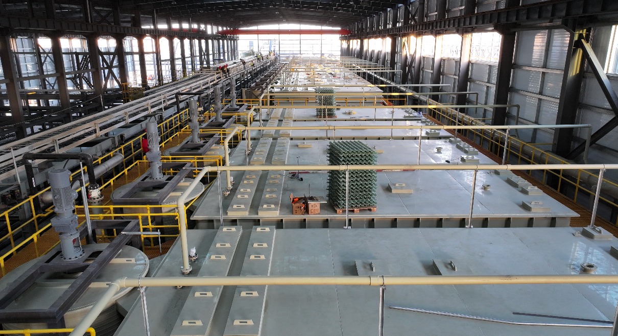 Proceso de extracci&oacute;n por solventes: 6.000 t/a LCE